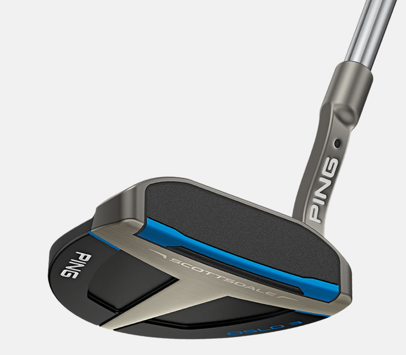 Face view of Scottsdale Oslo 3 putter